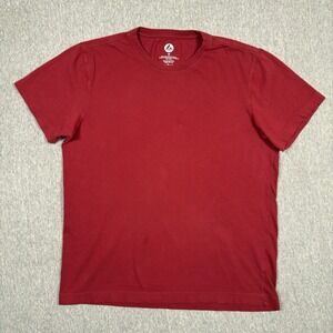 American Giant T Shirt Mens Medium Crewneck Red Short Sleeve Cotton USA Premium